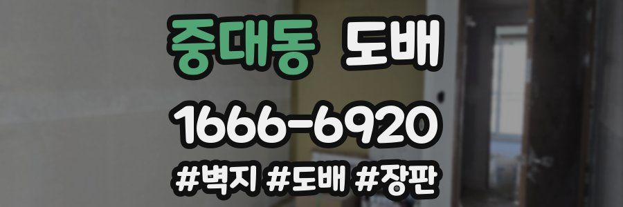 중대동 도배