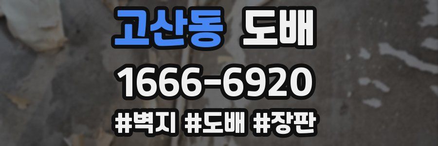 고산동 도배