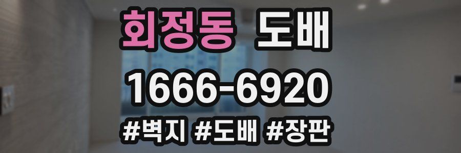 회정동 도배