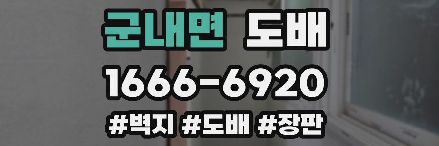 군내면 도배