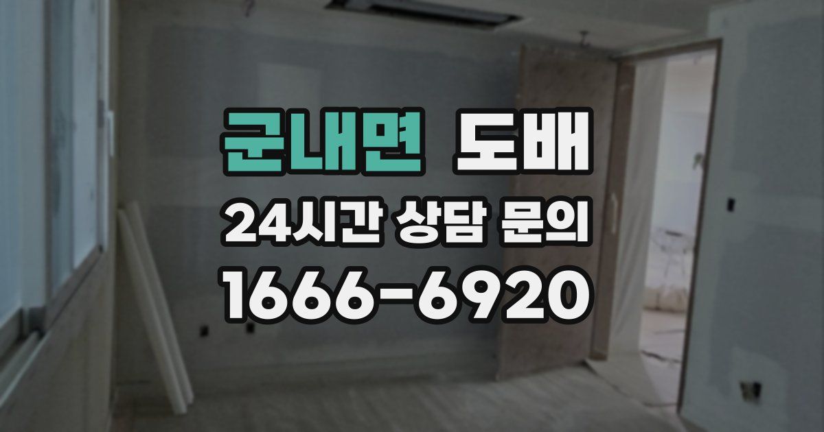 군내면 도배