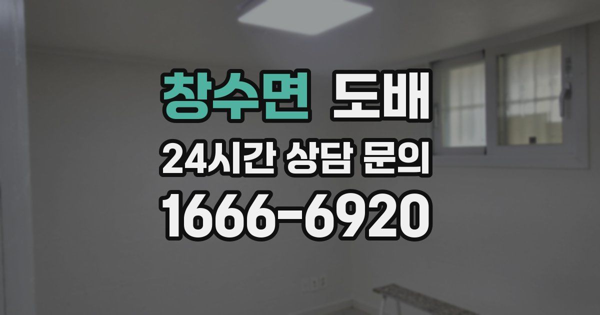 창수면 도배
