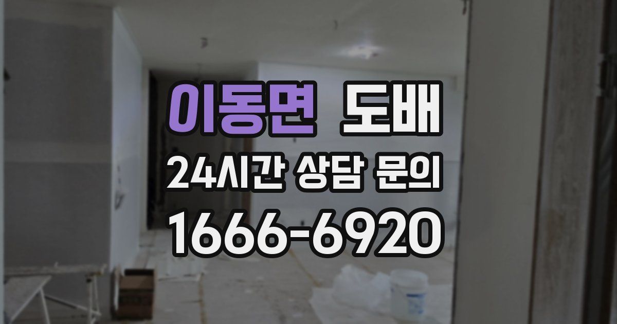 이동면 도배