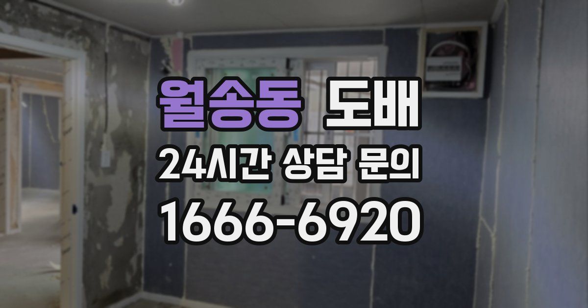 월송동 도배