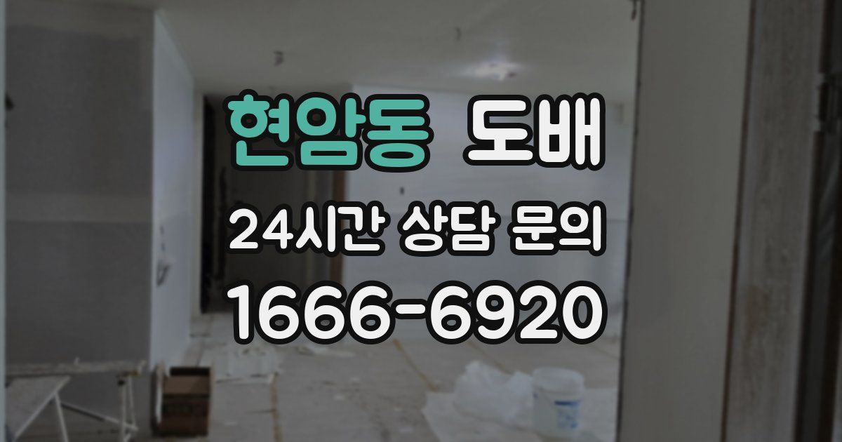 현암동 도배