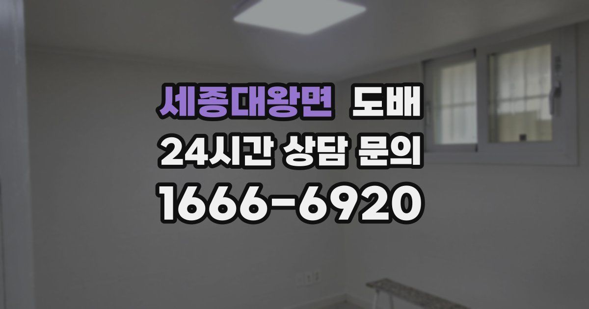 세종대왕면 도배