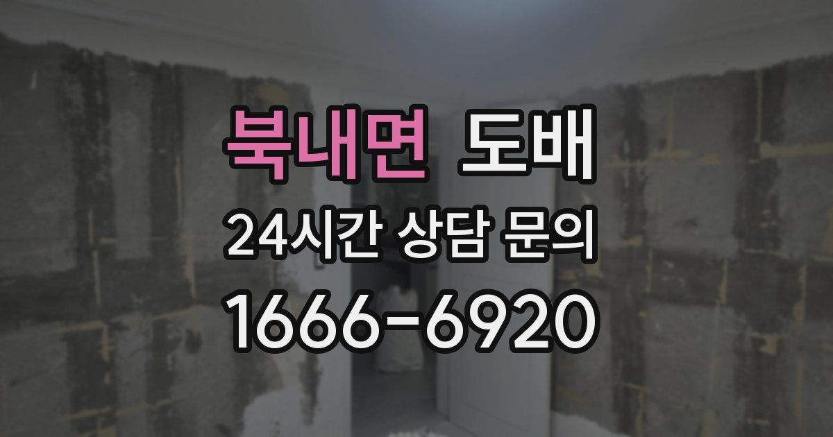 북내면 도배