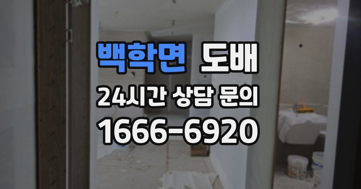 백학면 도배