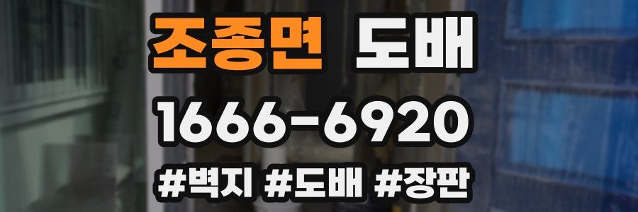 조종면 도배