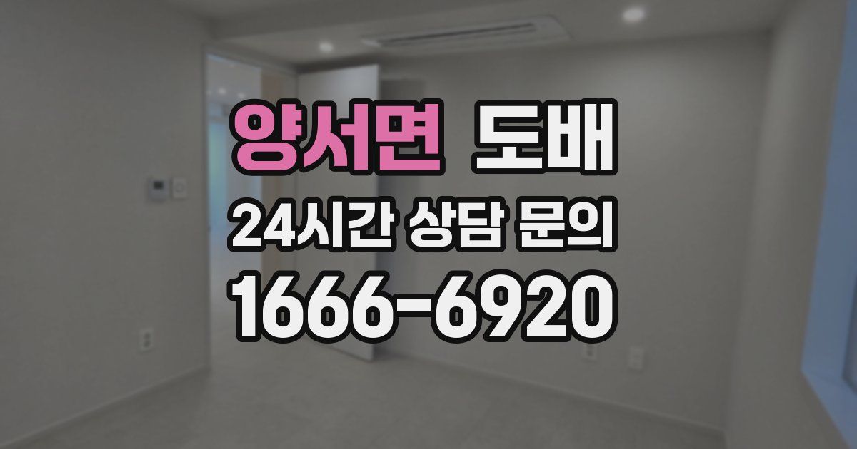 양서면 도배