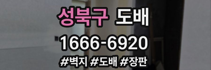 성북구 도배