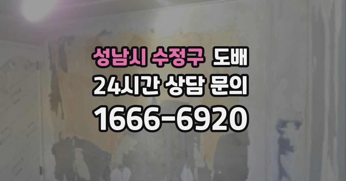 성남시 수정구 도배