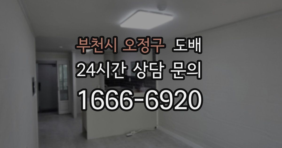 부천시 오정구 도배