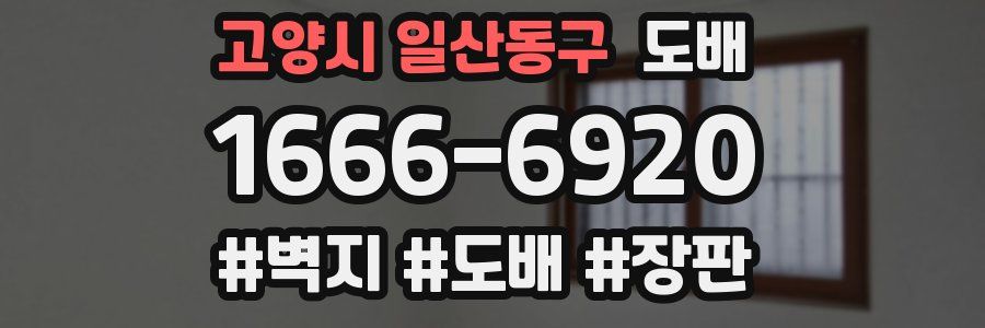 고양시 일산동구 도배