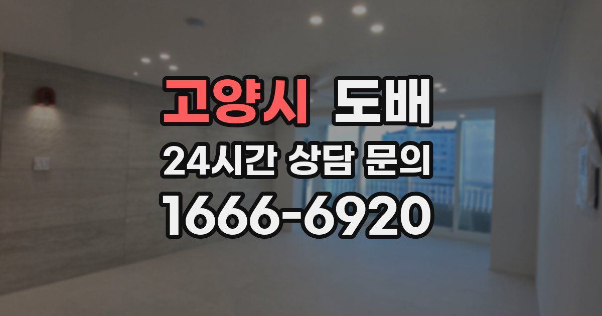 고양시 도배
