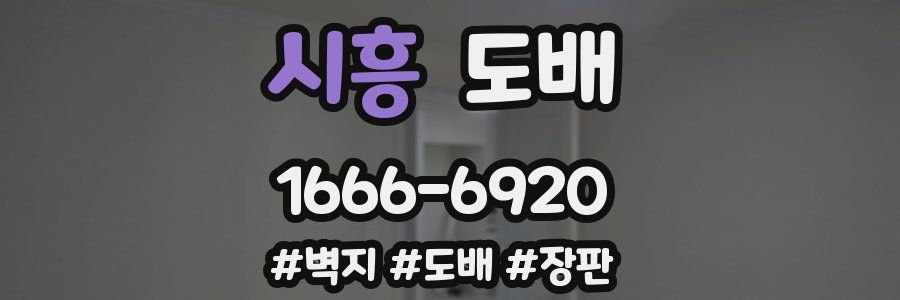 시흥 도배