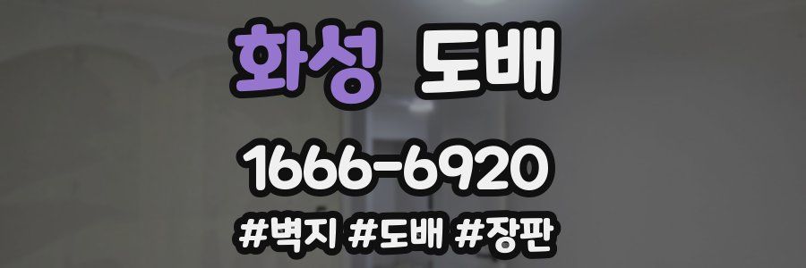 화성 도배