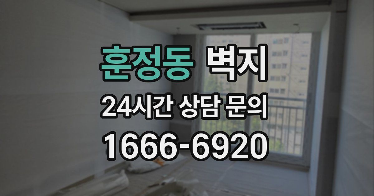 훈정동 벽지