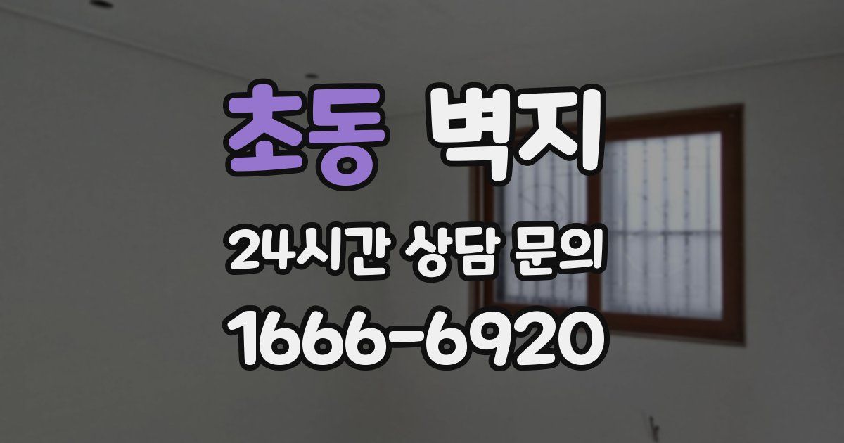초동 벽지