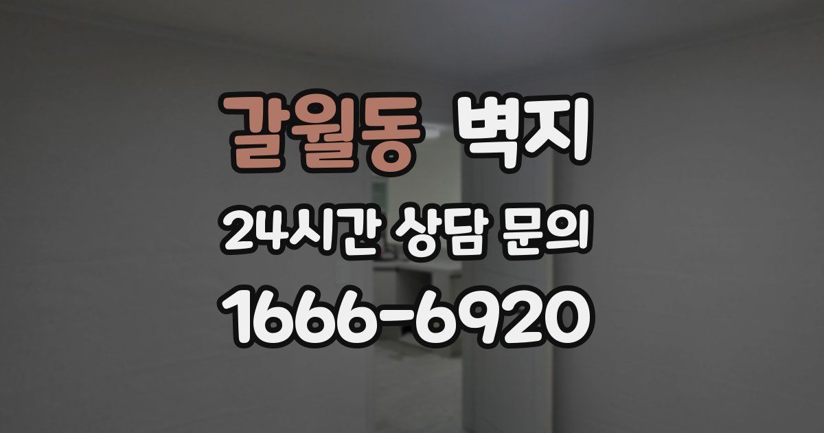 갈월동 벽지