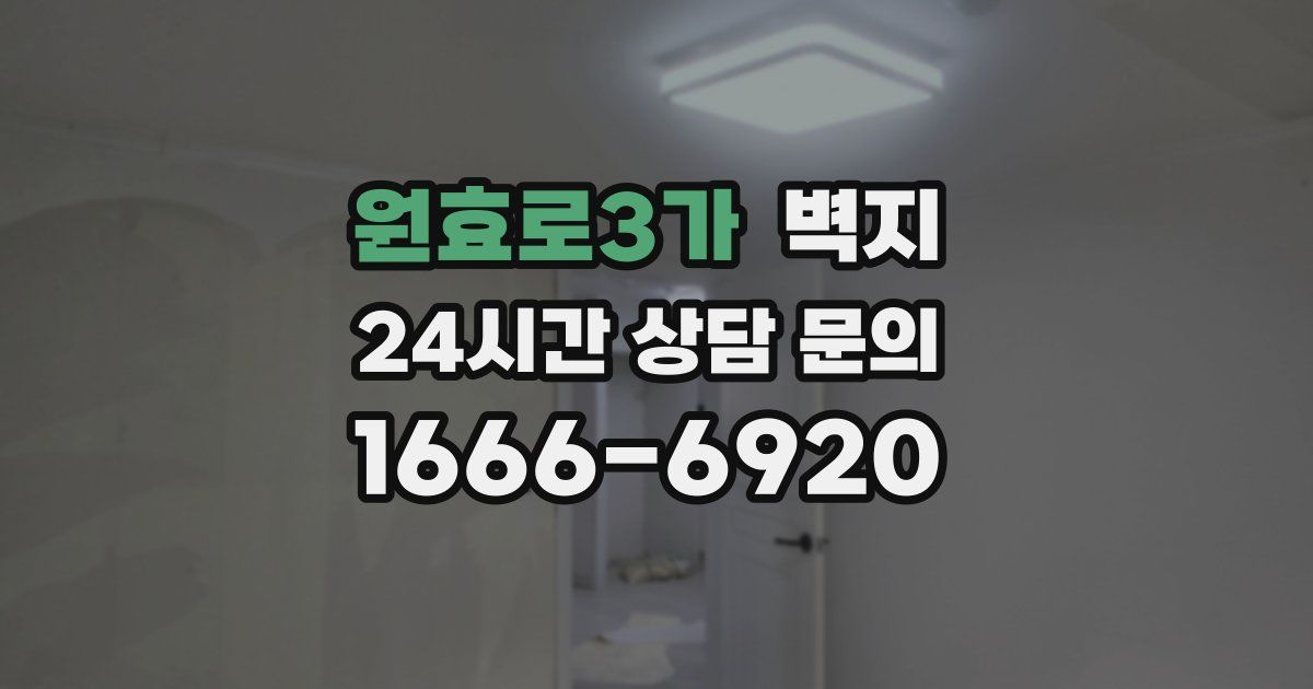 원효로3가 벽지