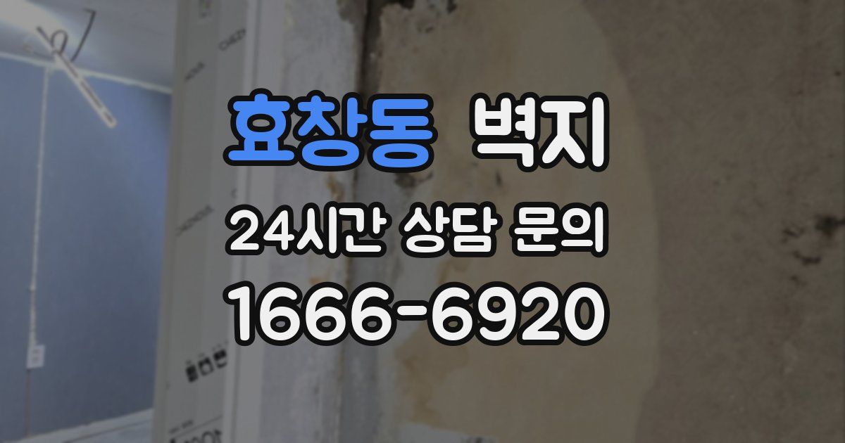 효창동 벽지