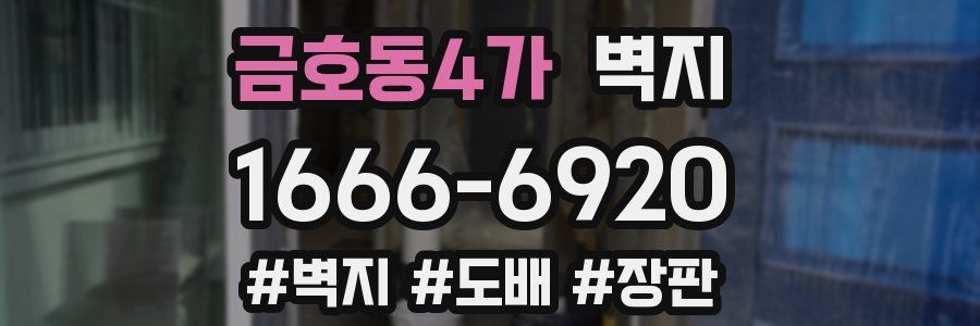 금호동4가 벽지