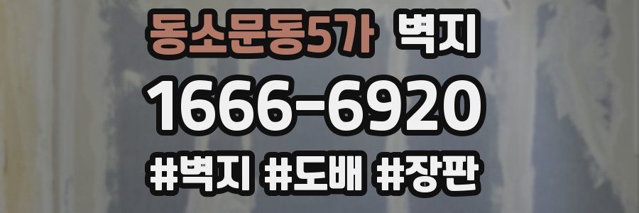 동소문동5가 벽지