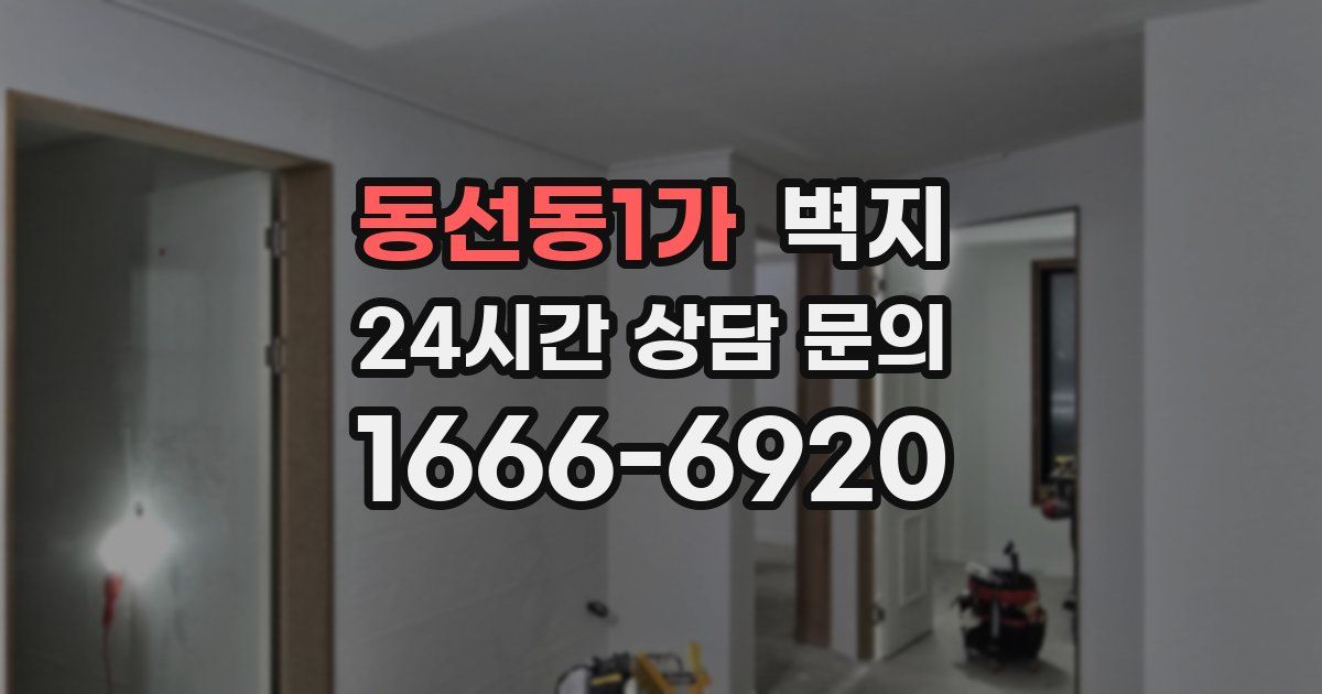 동선동1가 벽지