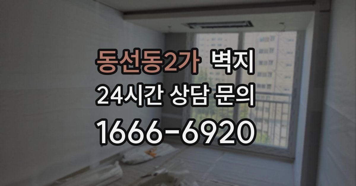 동선동2가 벽지