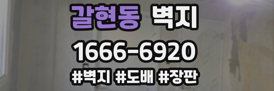 갈현동 벽지