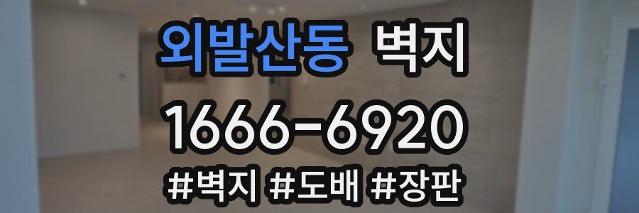 외발산동 벽지
