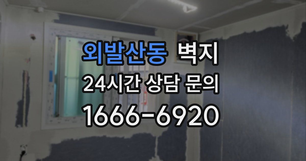 외발산동 벽지