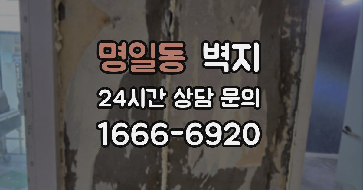 명일동 벽지