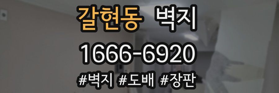 갈현동 벽지