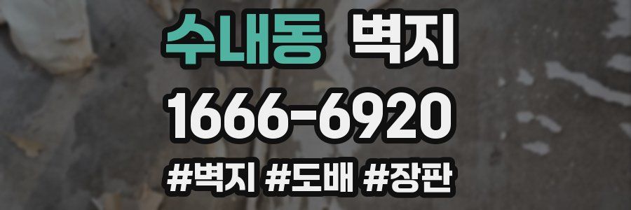 수내동 벽지
