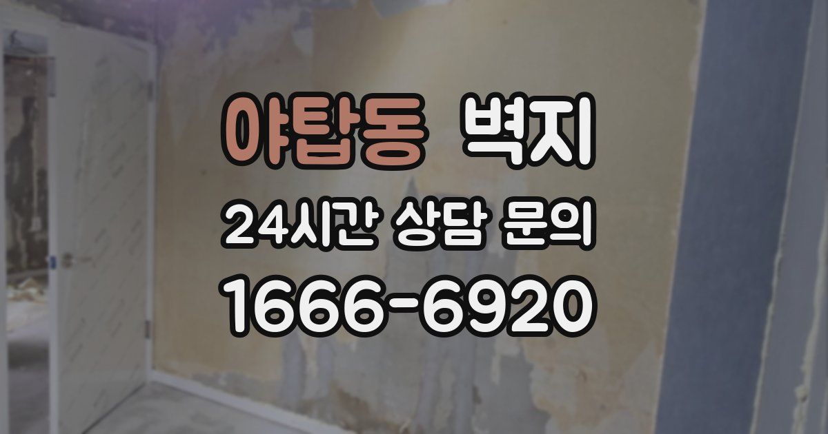 야탑동 벽지