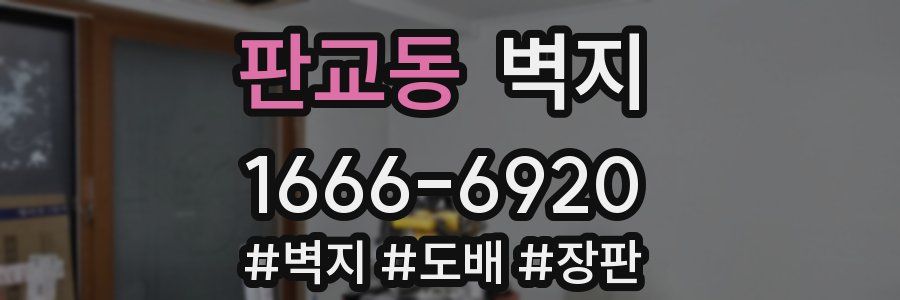 판교동 벽지