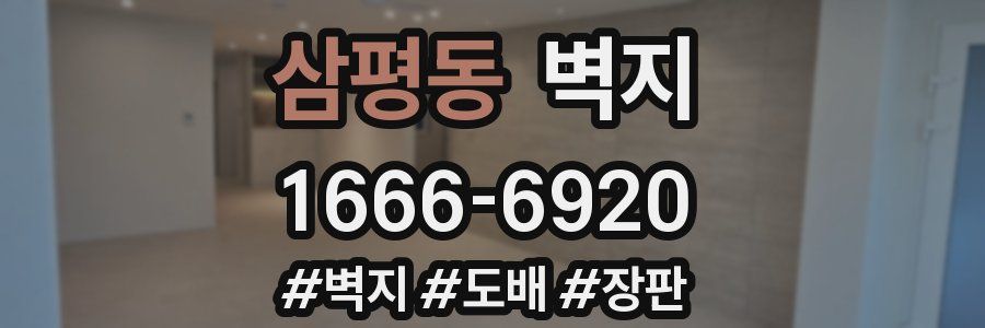 삼평동 벽지