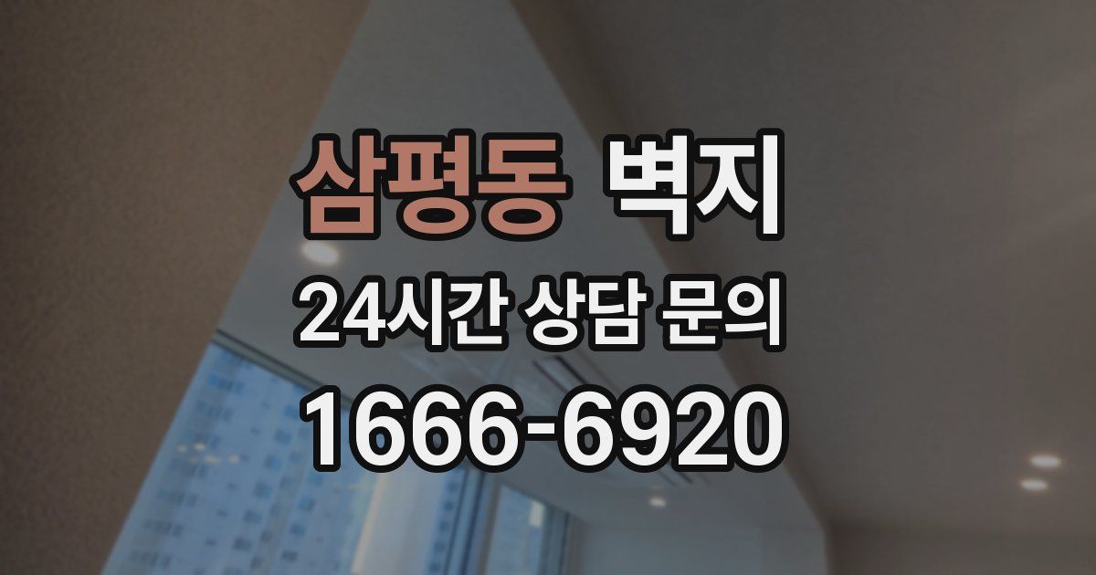 삼평동 벽지
