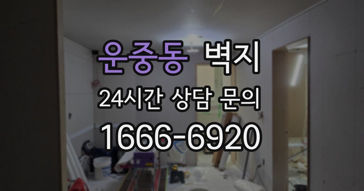 운중동 벽지