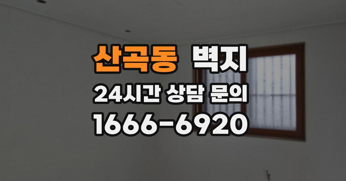 산곡동 벽지