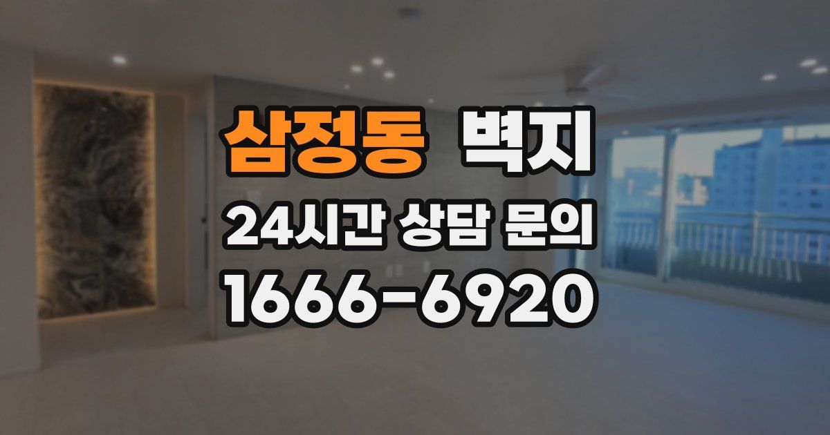 삼정동 벽지