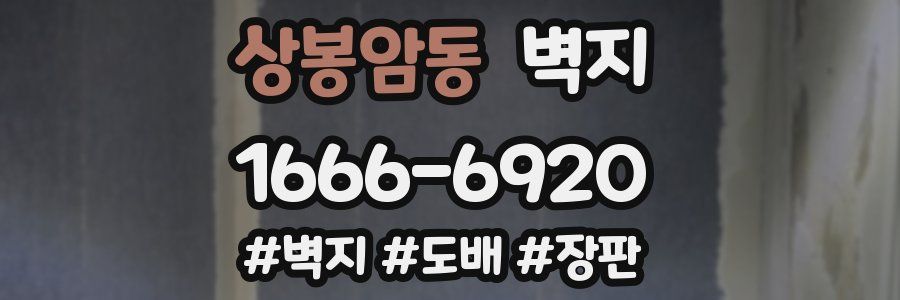 상봉암동 벽지