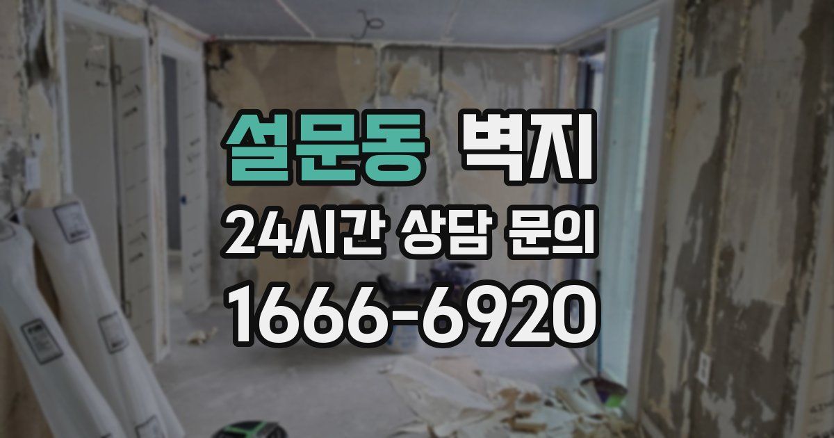 설문동 벽지
