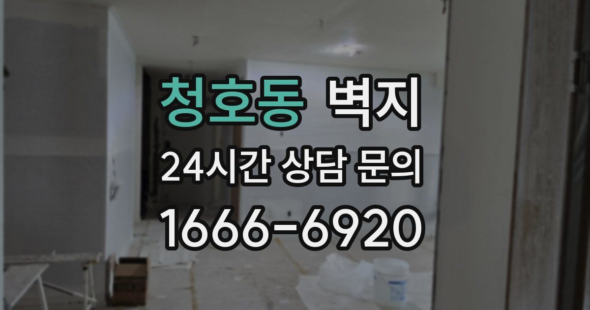 청호동 벽지