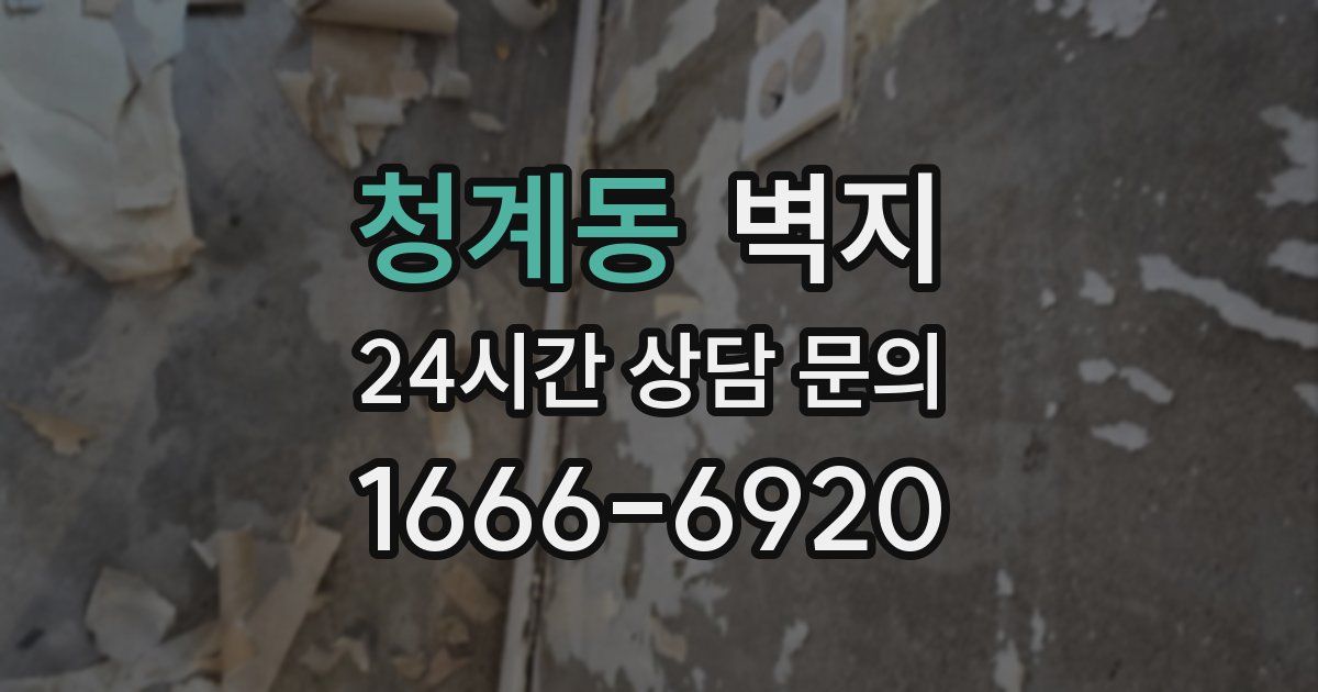 청계동 벽지