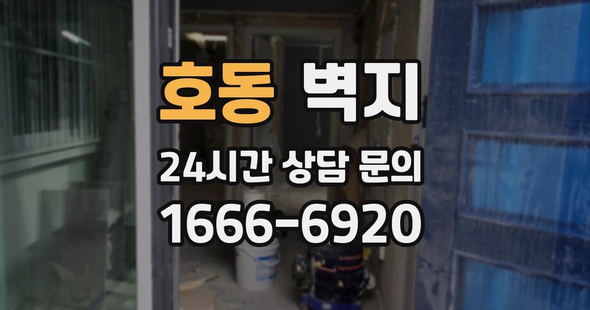 호동 벽지