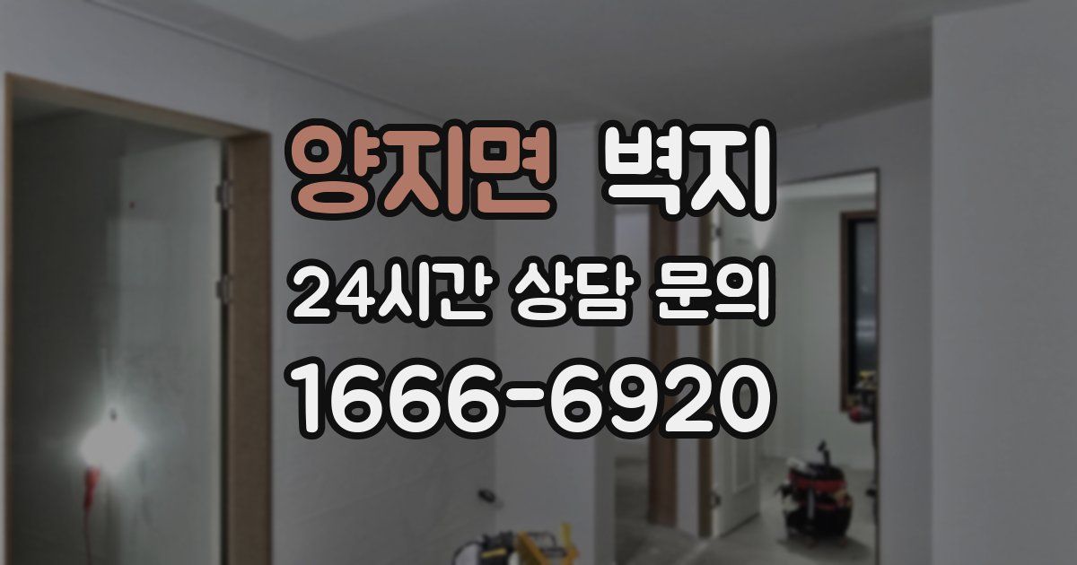 양지면 벽지