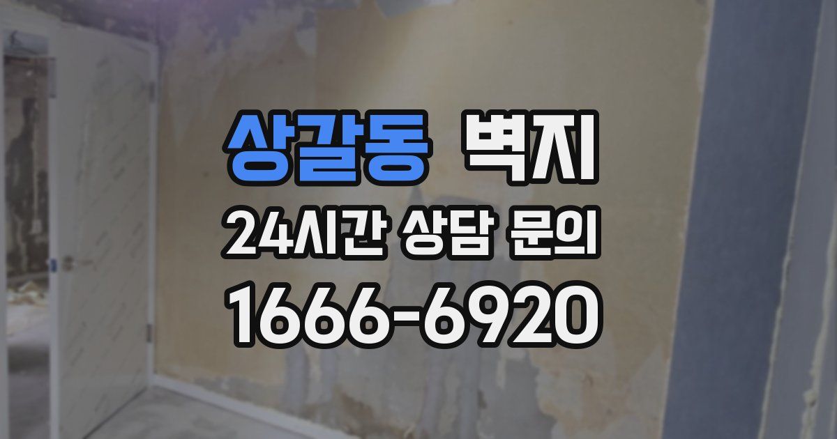 상갈동 벽지